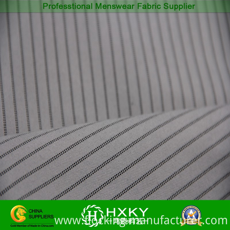 Classic Stripe with Yarn Dyed Polyester Fabric for Men's Jacket or Wadded Jacket
